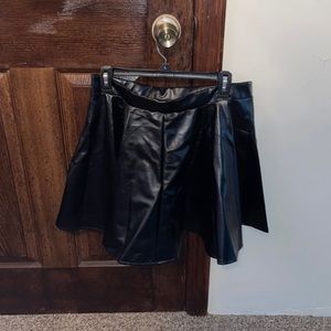 Faux Leather Skirt